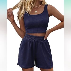 Two piece tank and short set